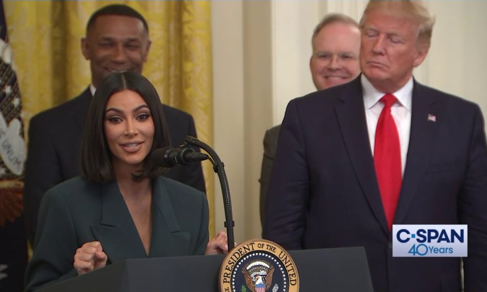 Kim Kardashian at white house