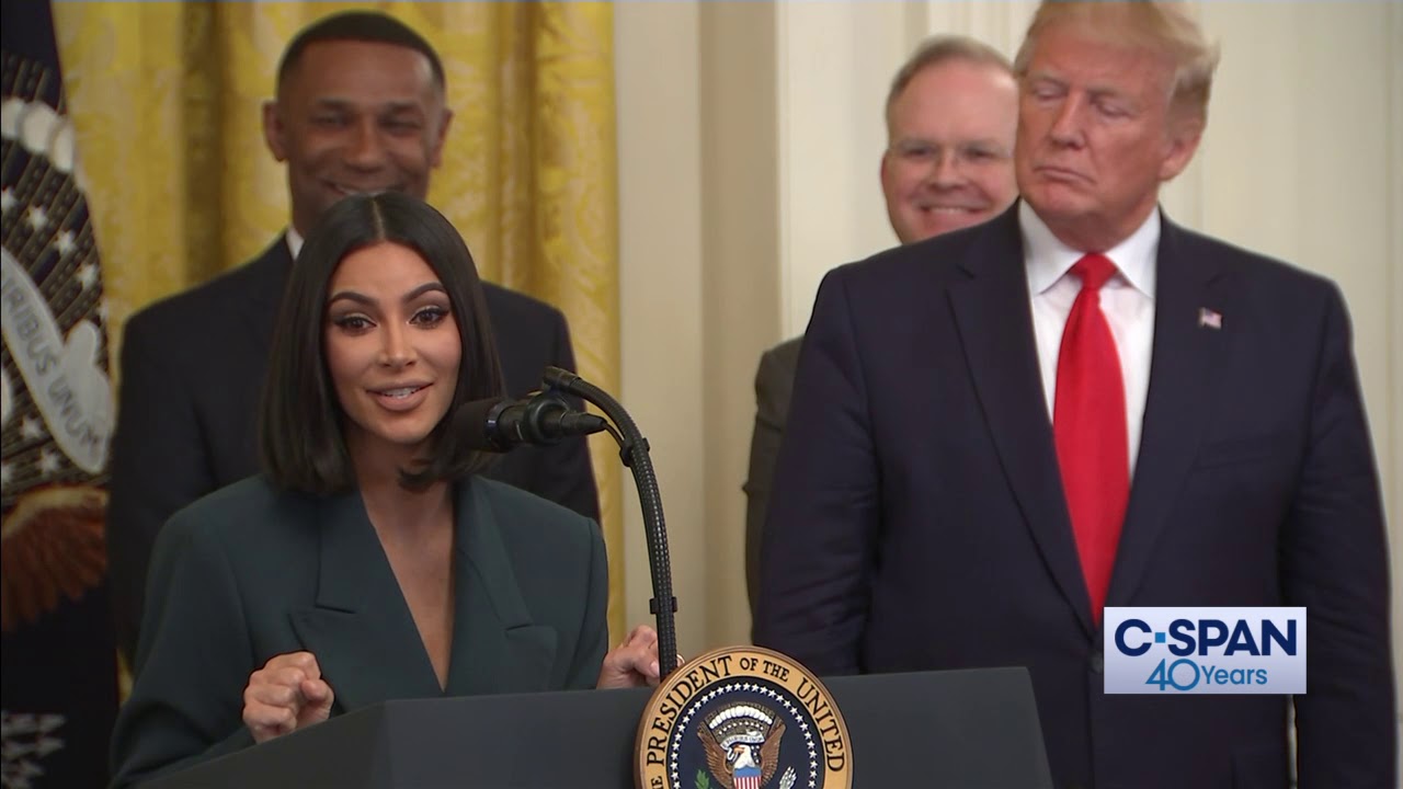 Kim Kardashian at white house
